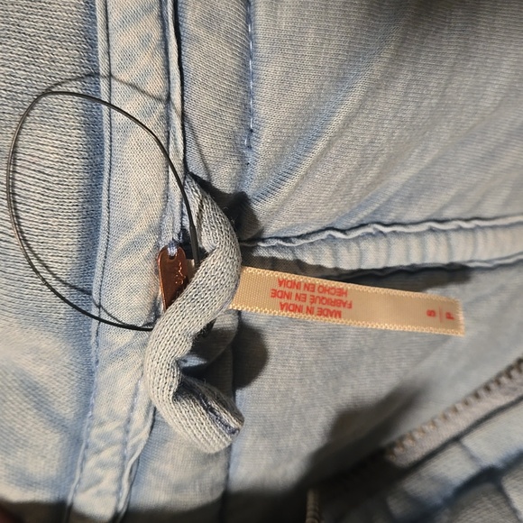 Free People Women's Light Blue Dolman Quilted Jacket - Picture 3 of 6